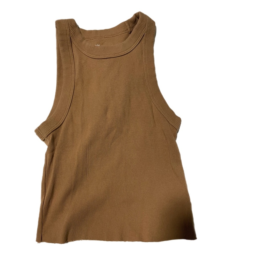 Aerie Tan Ribbed Tank Top